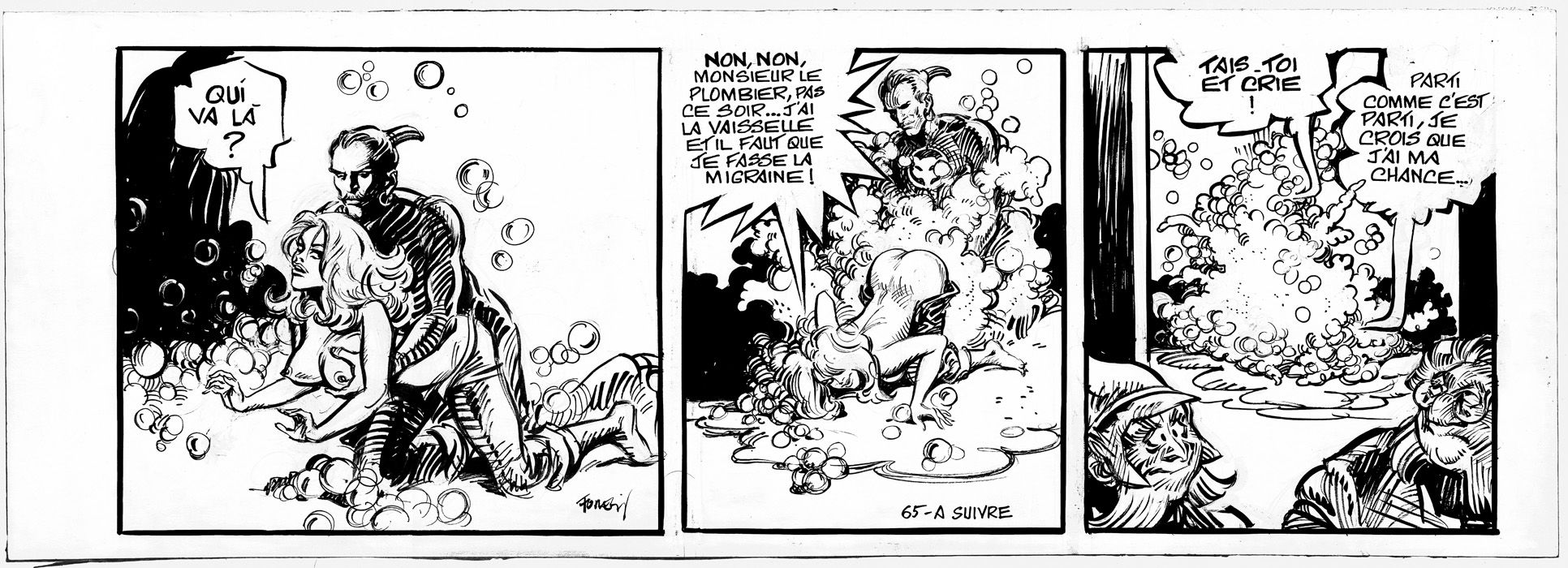 Barbarella, Le Semble-Lune, strip no. 65 - 1976, in Rarebit